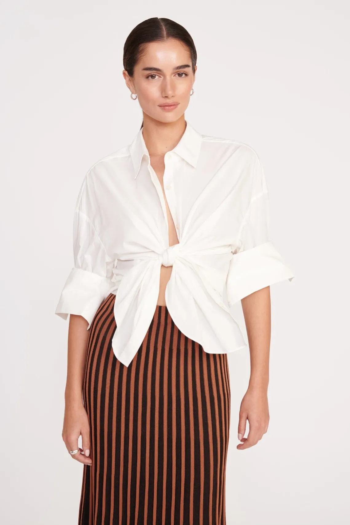 ALEIDA SKIRT TAN BLACK