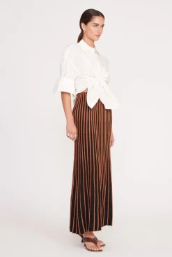 ALEIDA SKIRT TAN BLACK