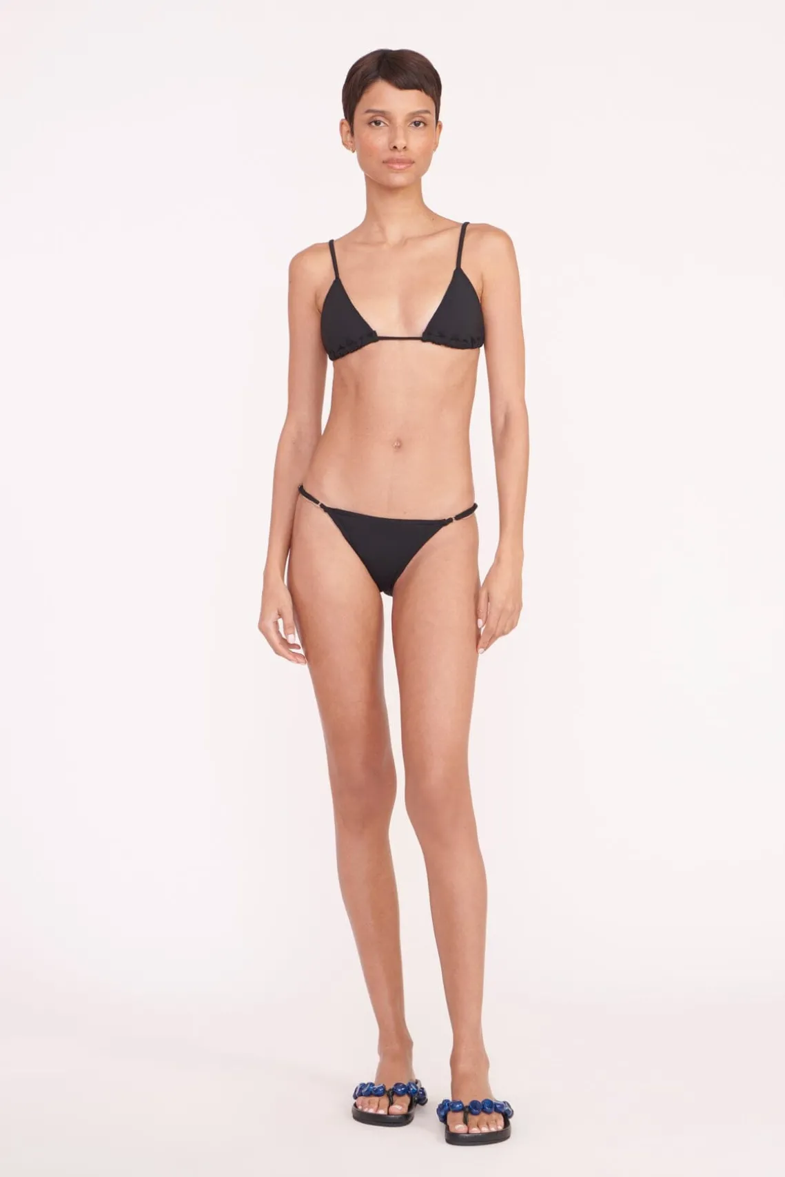 ALEXIS TRIANGLE TOP BLACK