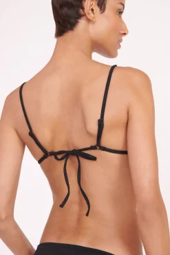 ALEXIS TRIANGLE TOP BLACK