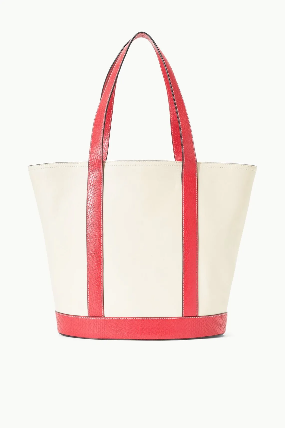 ALLORA TOTE CREAM RED ROSE