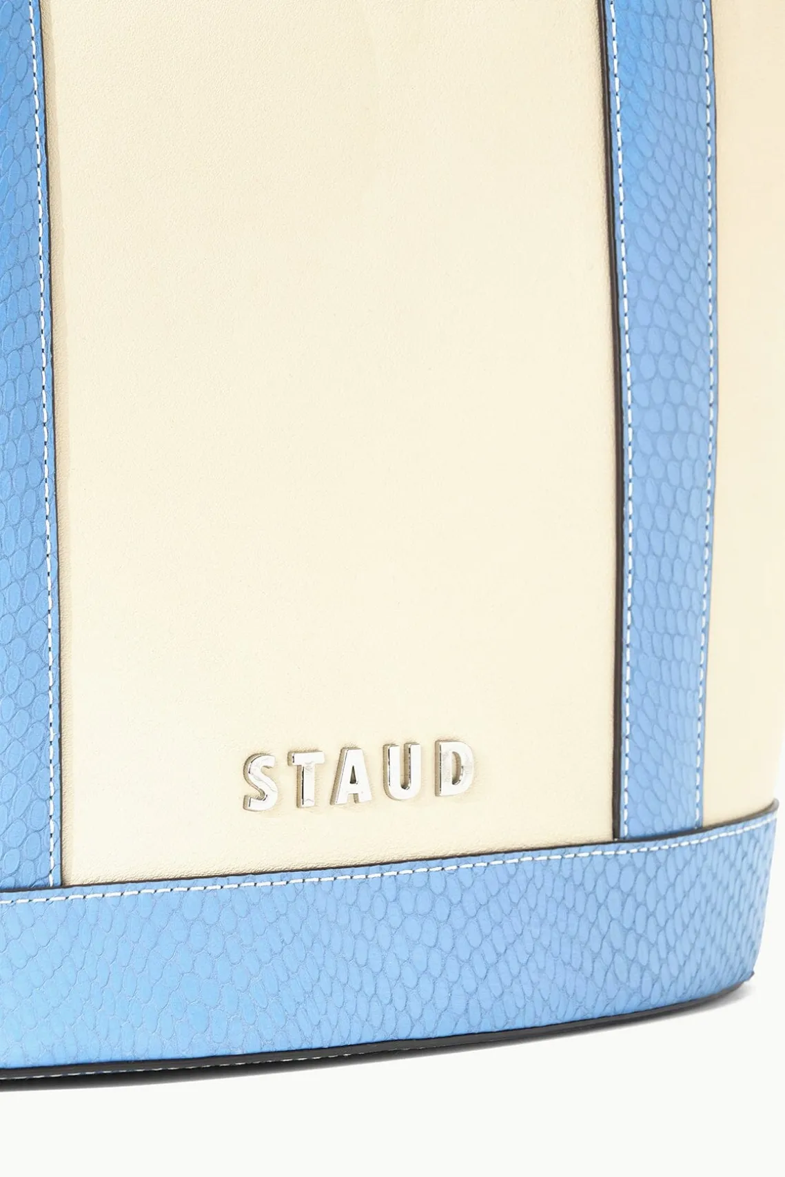 ALLORA TOTE CREAM STAUD BLUE