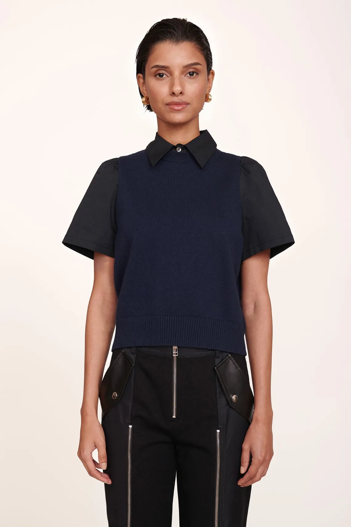 ARYA TOP NAVY BLACK