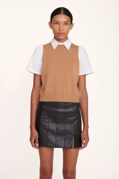 ARYA TOP TAN WHITE