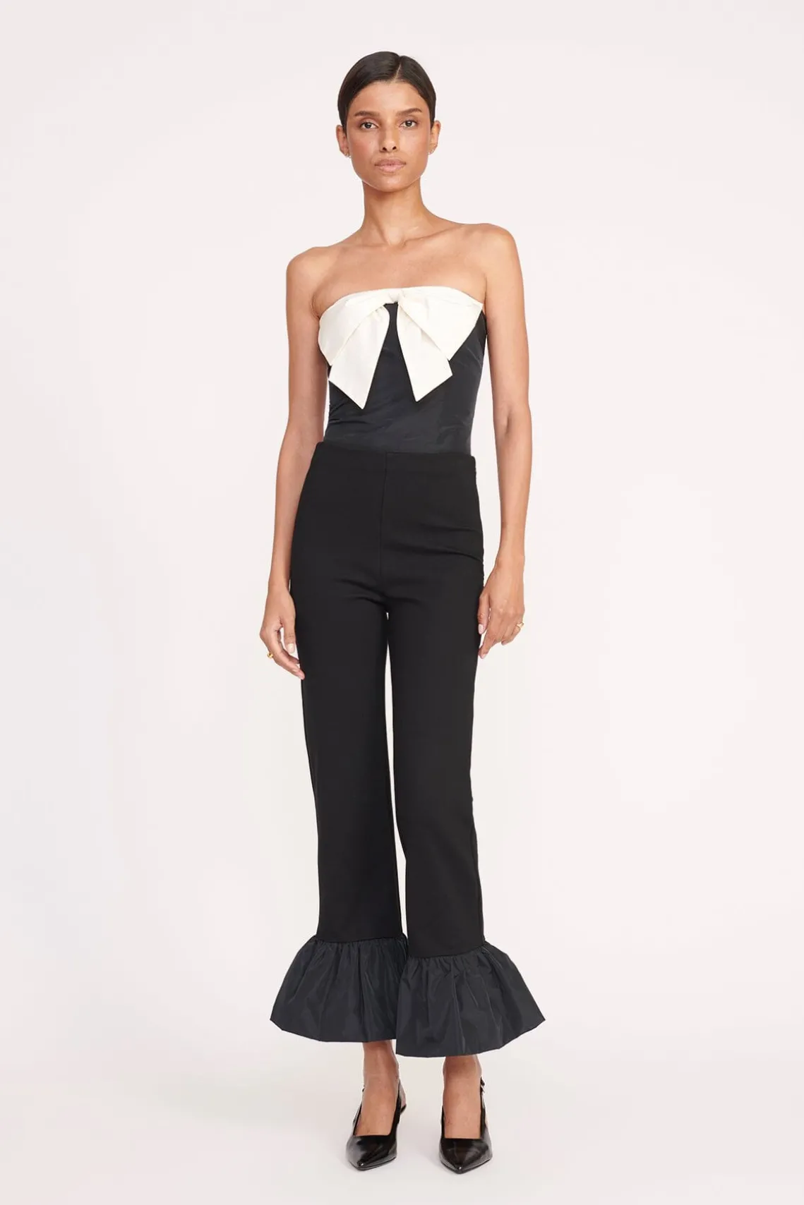 ATTICUS TOP BLACK IVORY