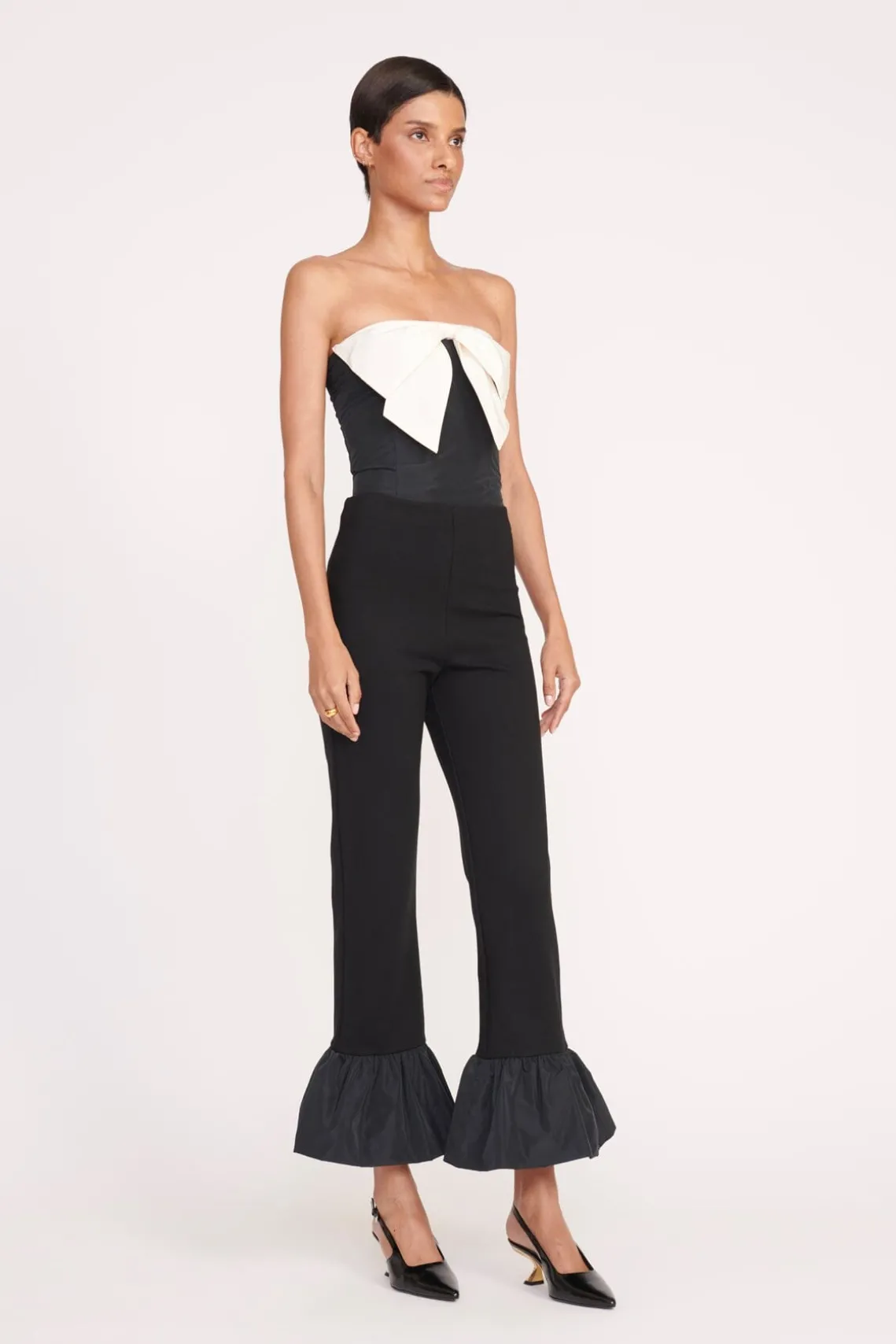 ATTICUS TOP BLACK IVORY