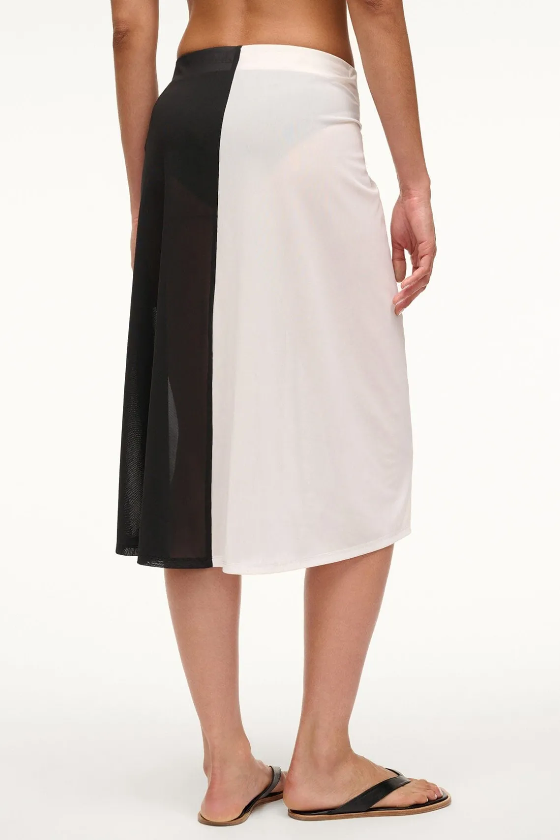 AZALEA COVERUP SKIRT WHITE BLACK