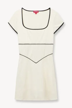 BACKSPIN DRESS IVORY BLACK