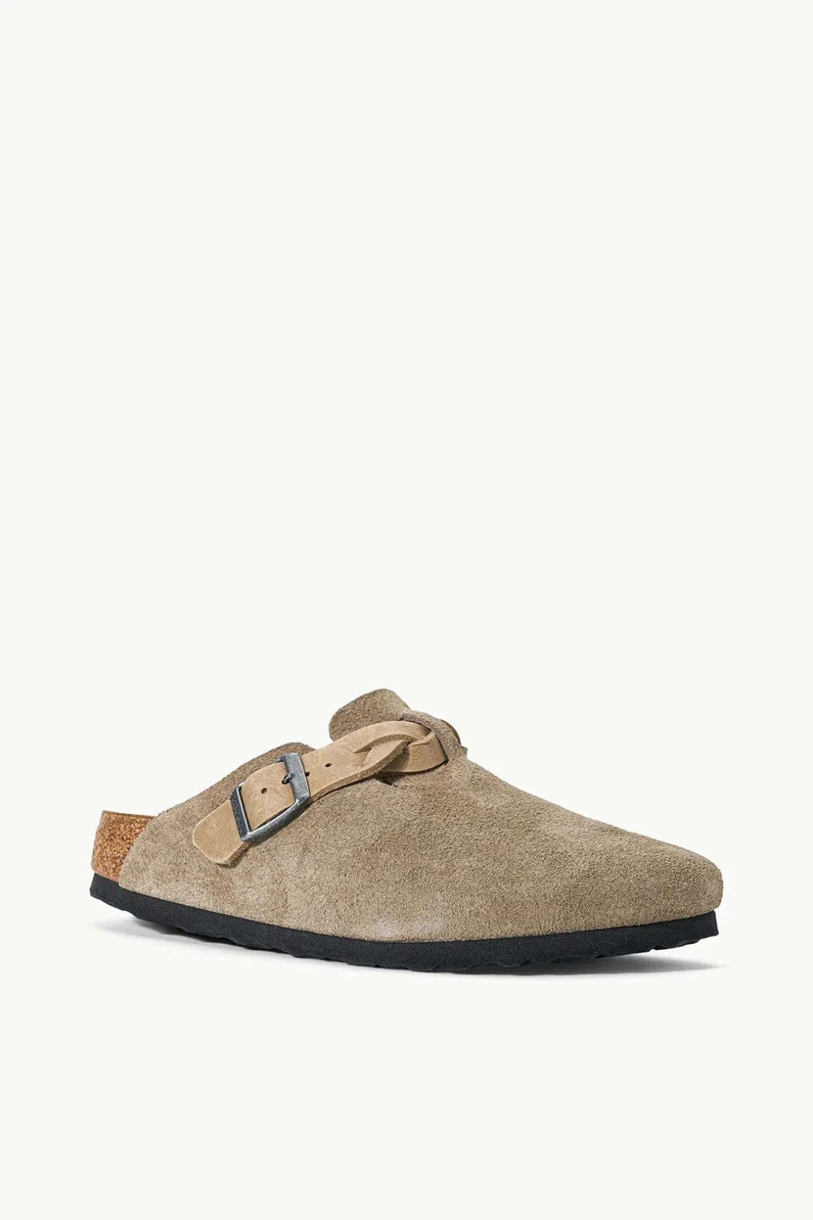 BIRKENSTOCK BOSTON BRAID CLOG TAUPE
