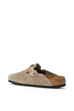 BIRKENSTOCK BOSTON BRAID CLOG TAUPE