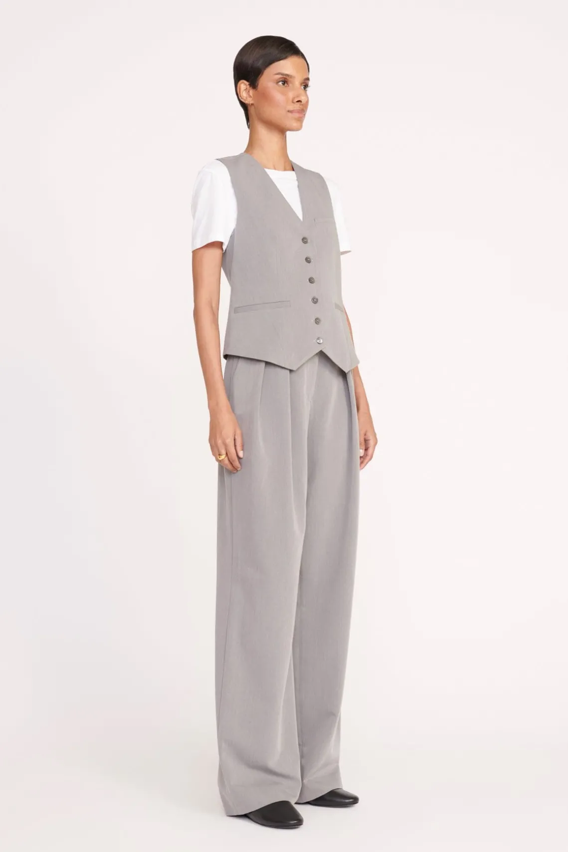 BRETT VEST HEATHER GREY
