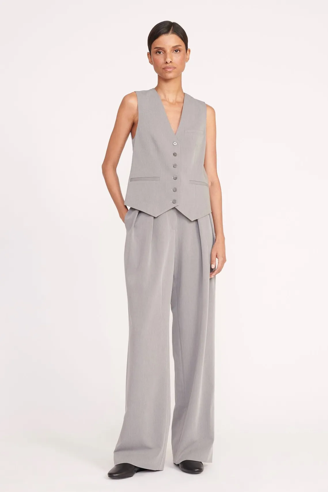 BRETT VEST HEATHER GREY