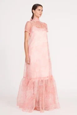 CALLUNA DRESS CHERRY BLOSSOM IVORY TOILE
