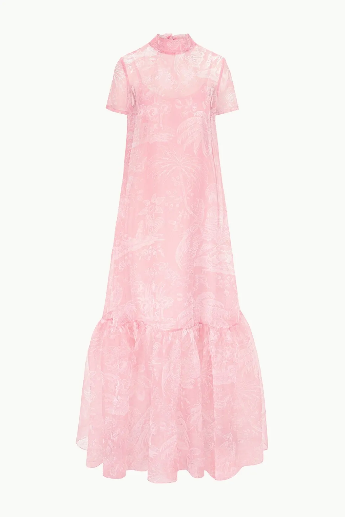 CALLUNA DRESS CHERRY BLOSSOM IVORY TOILE