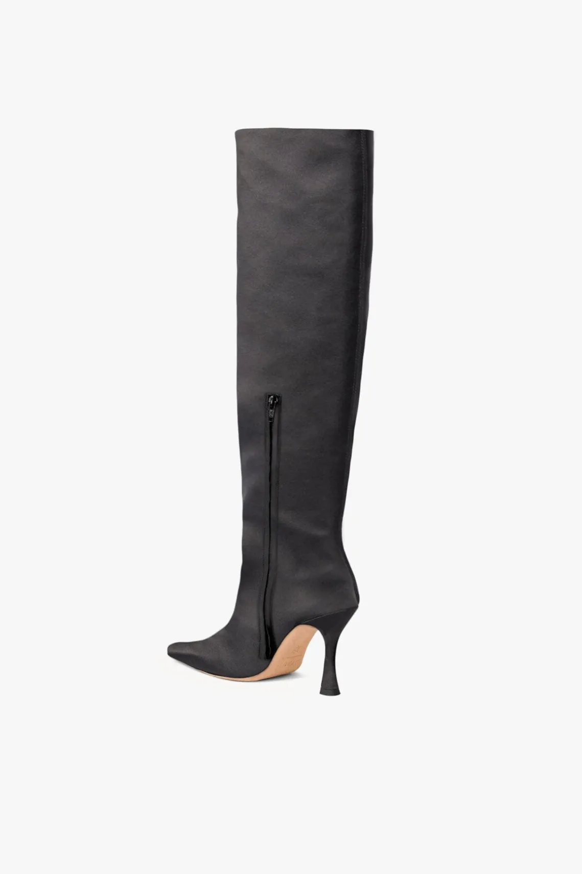 CAMI BOOT BLACK SATIN