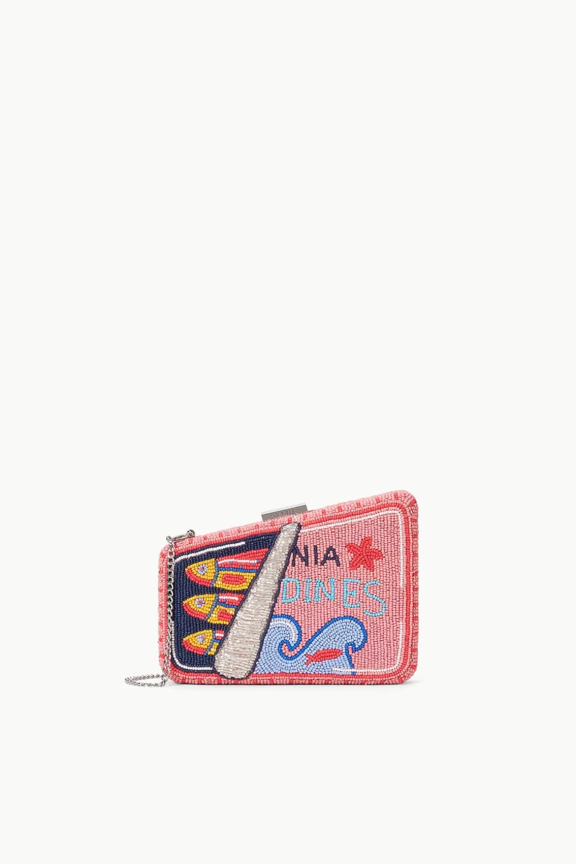 CARMELLA BEADED CLUTCH STAUDINES PINK