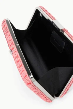CARMELLA BEADED CLUTCH STAUDINES PINK