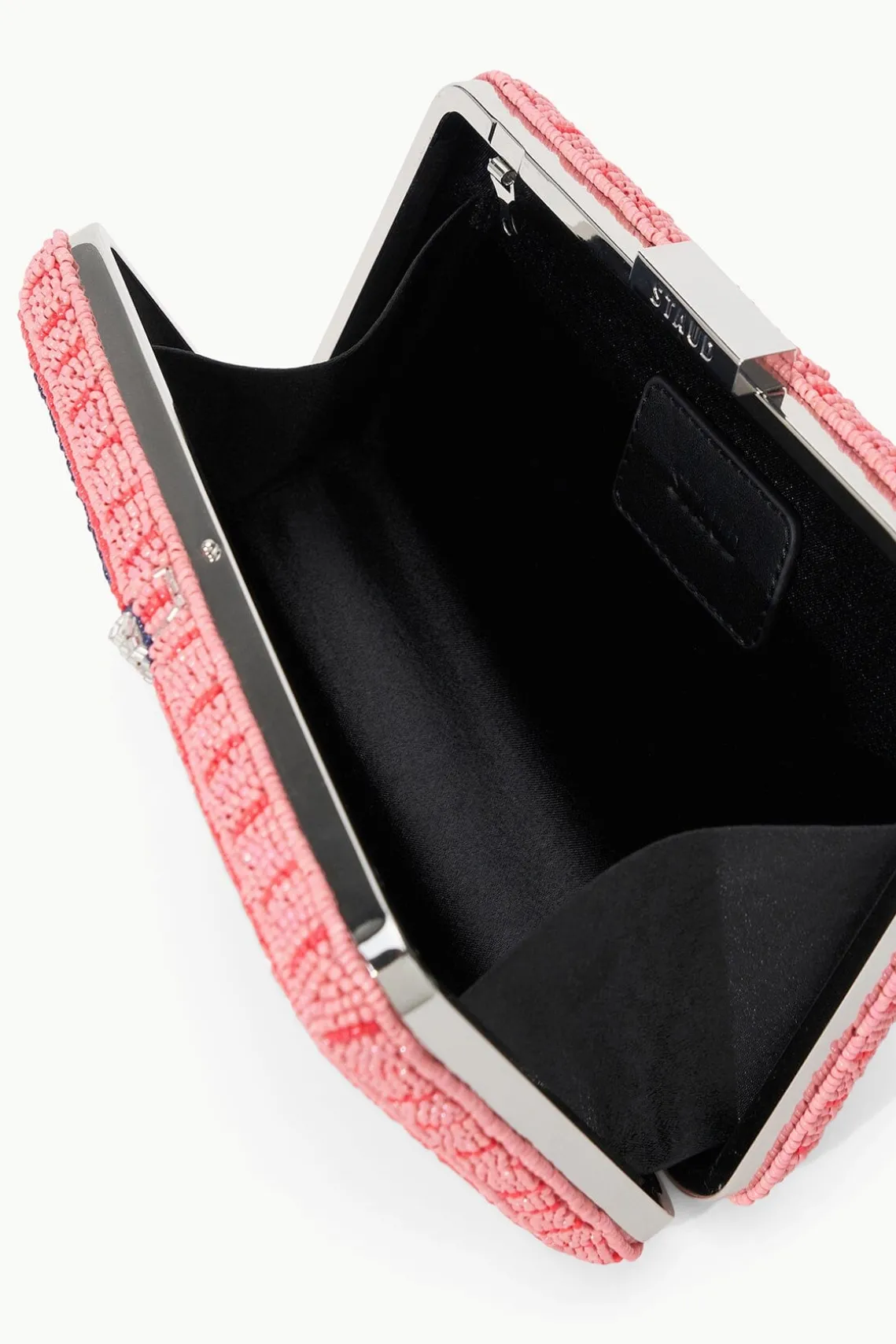 CARMELLA BEADED CLUTCH STAUDINES PINK