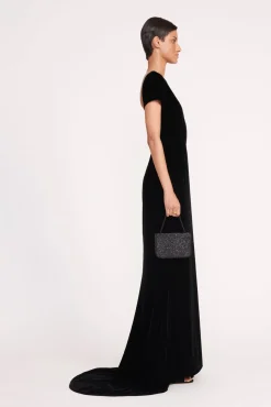 CARMEN BEADED BOX BAG BLACK