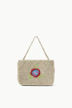 CARMEN BEADED BOX BAG DIAMOND ROSE