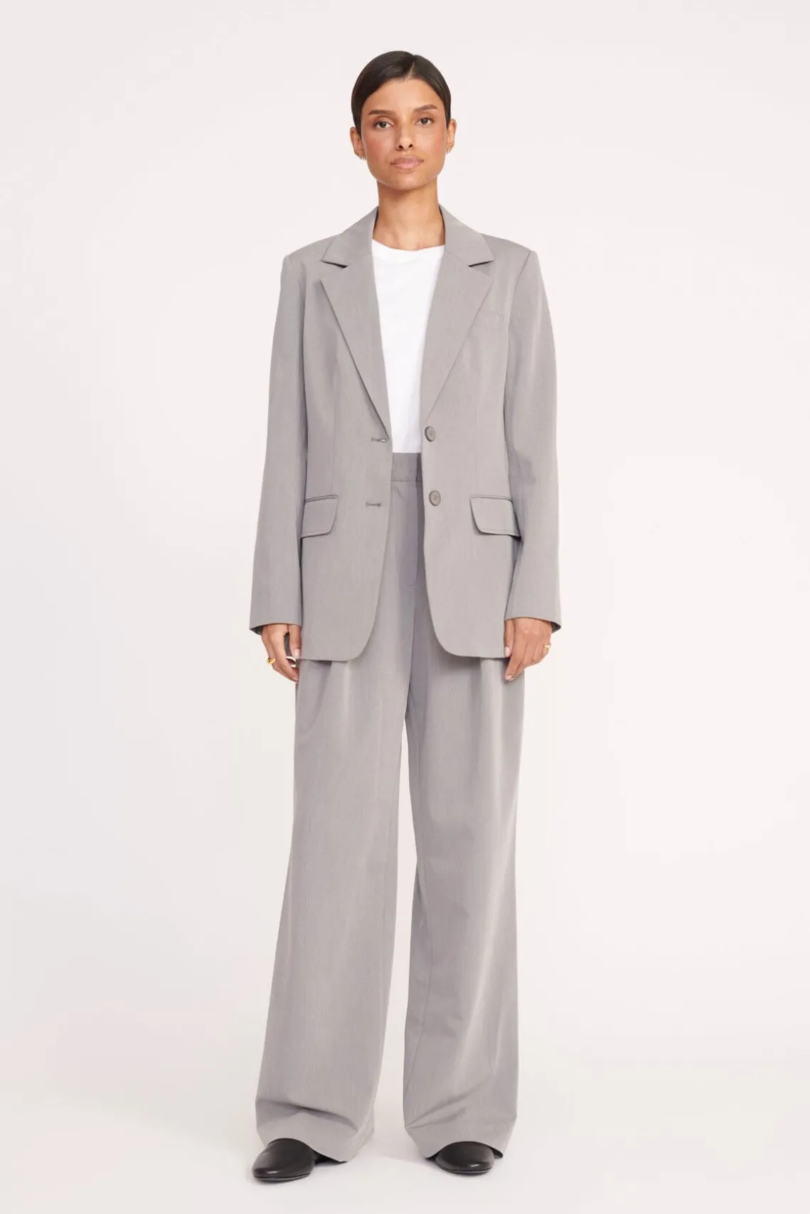 CITY BLAZER HEATHER GREY