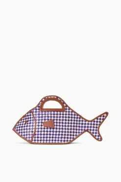CLEO FISH BASKET BAG COCONUT CHECK
