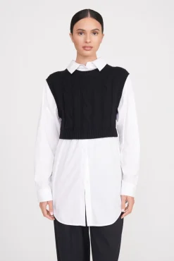COOPER TOP BLACK WHITE