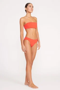 CORSAGE BIKINI BOTTOM RED ROSE