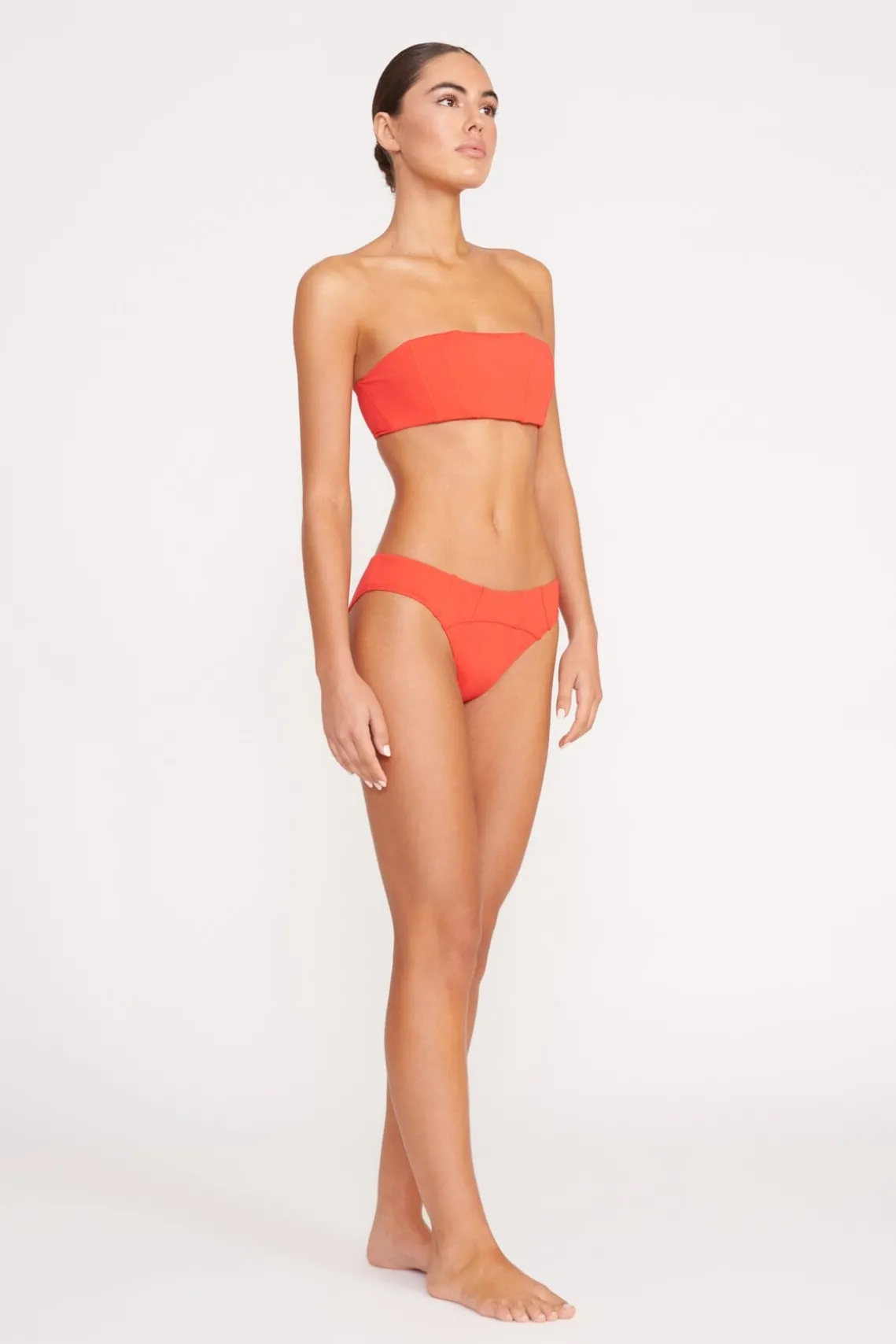 CORSAGE BIKINI BOTTOM RED ROSE