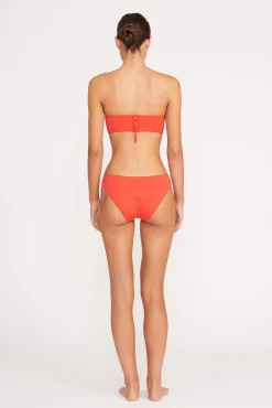 CORSAGE BIKINI BOTTOM RED ROSE