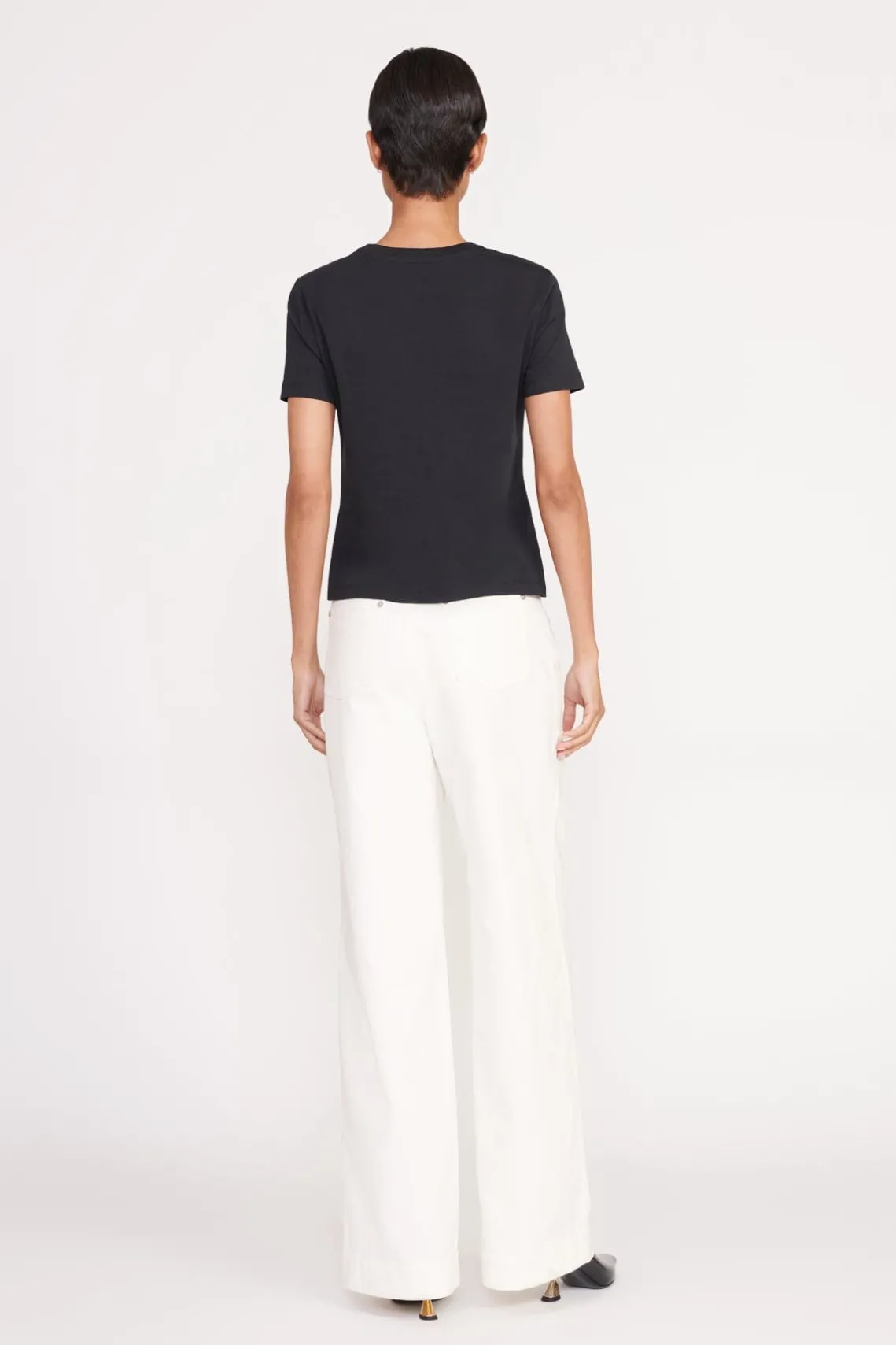CREW NECK T SHIRT BLACK