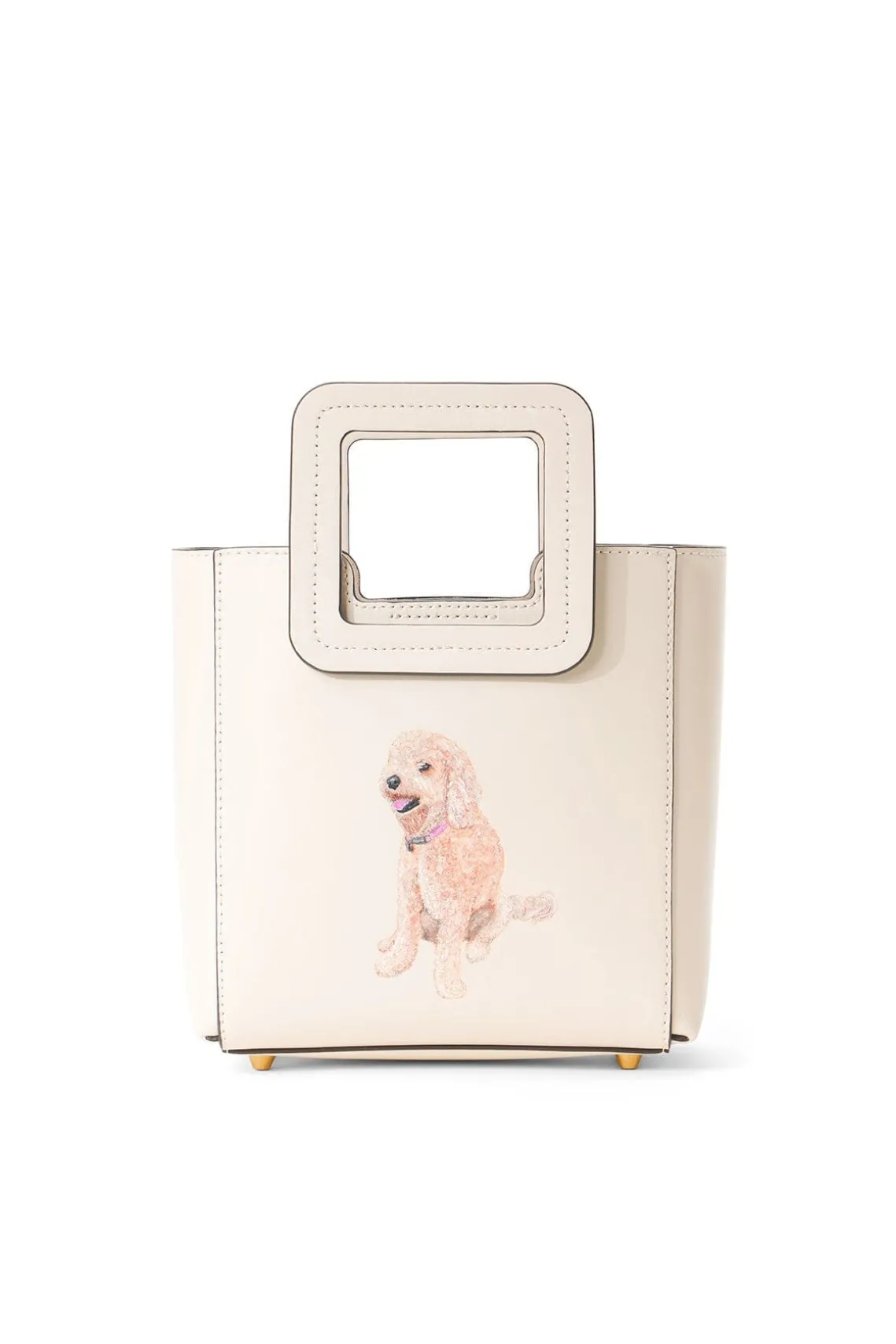 CUSTOM MINI SHIRLEY LEATHER BAG CREAM