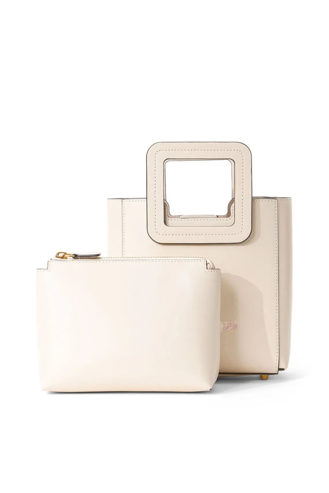 CUSTOM MINI SHIRLEY LEATHER BAG CREAM