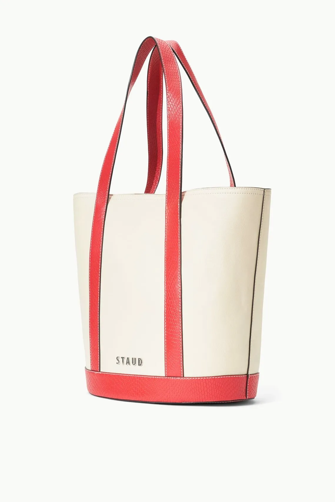 CUSTOM MONOGRAM ALLORA TOTE CREAM RED ROSE