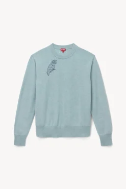 CUSTOM STAUD x C.BONZ CASHMERE SWEATER  LIGHT BLUE