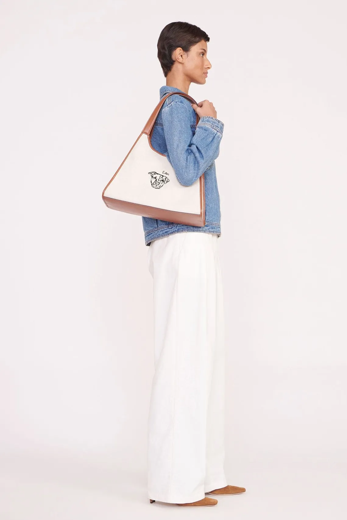 CUSTOM STAUD x C.BONZ SOFT REY BAG CREAM TAN