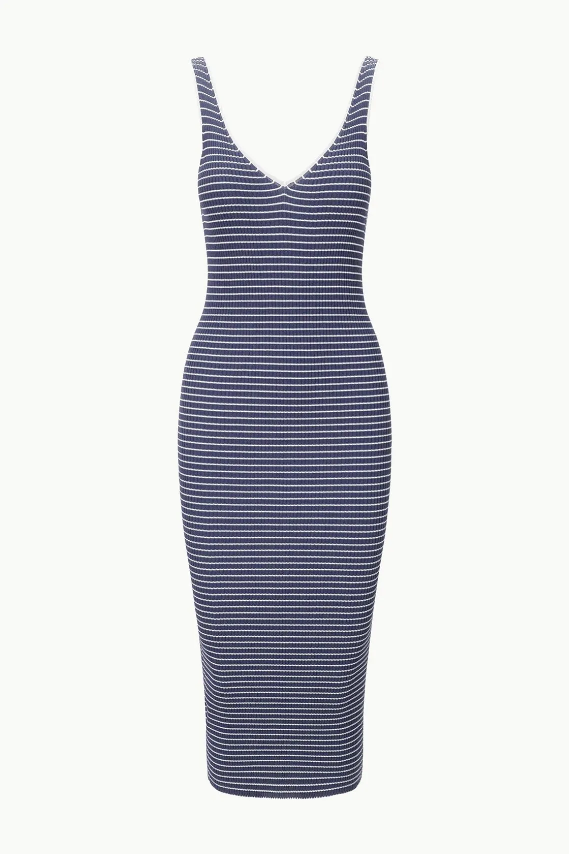 DANA DRESS NAVY MICRO STRIPE