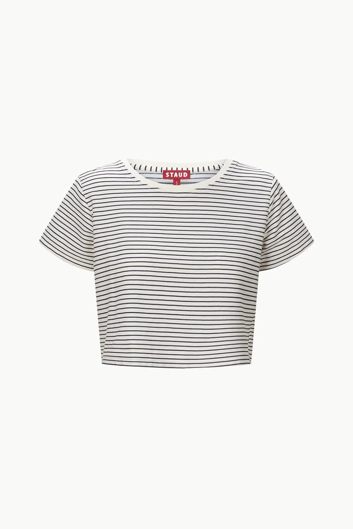 DEAN T-SHIRT IVORY MICRO STRIPE
