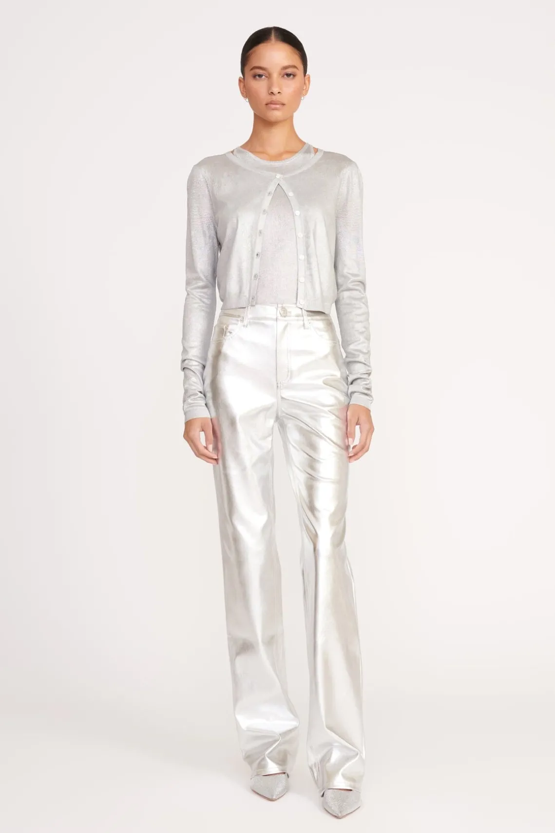 DEANNA CARDIGAN SILVER