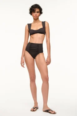 DECLAN HIGH RISE BIKINI BOTTOM BLACK