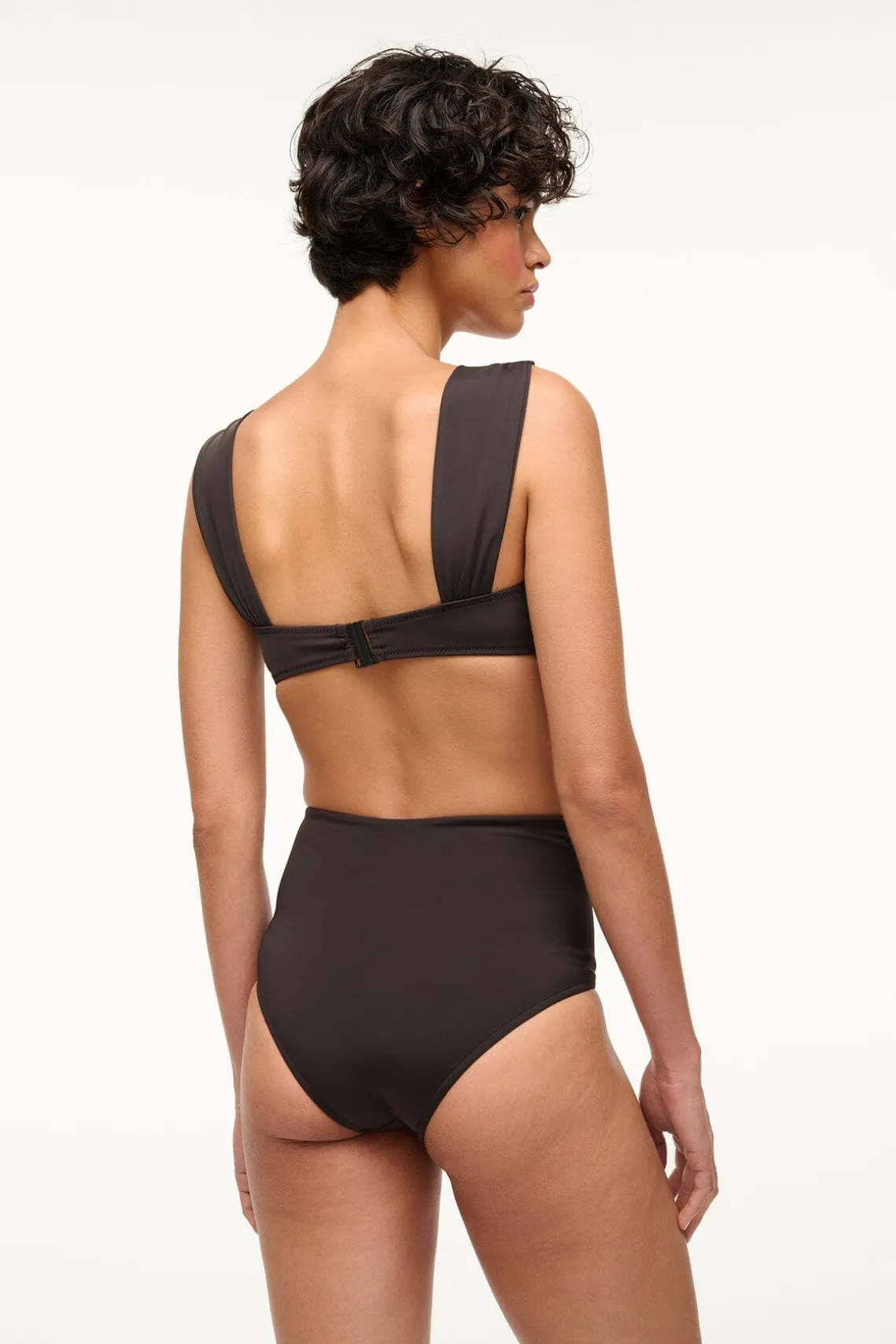 DECLAN HIGH RISE BIKINI BOTTOM BLACK