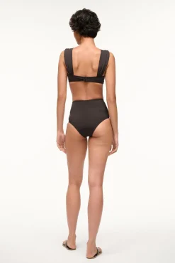 DECLAN HIGH RISE BIKINI BOTTOM BLACK