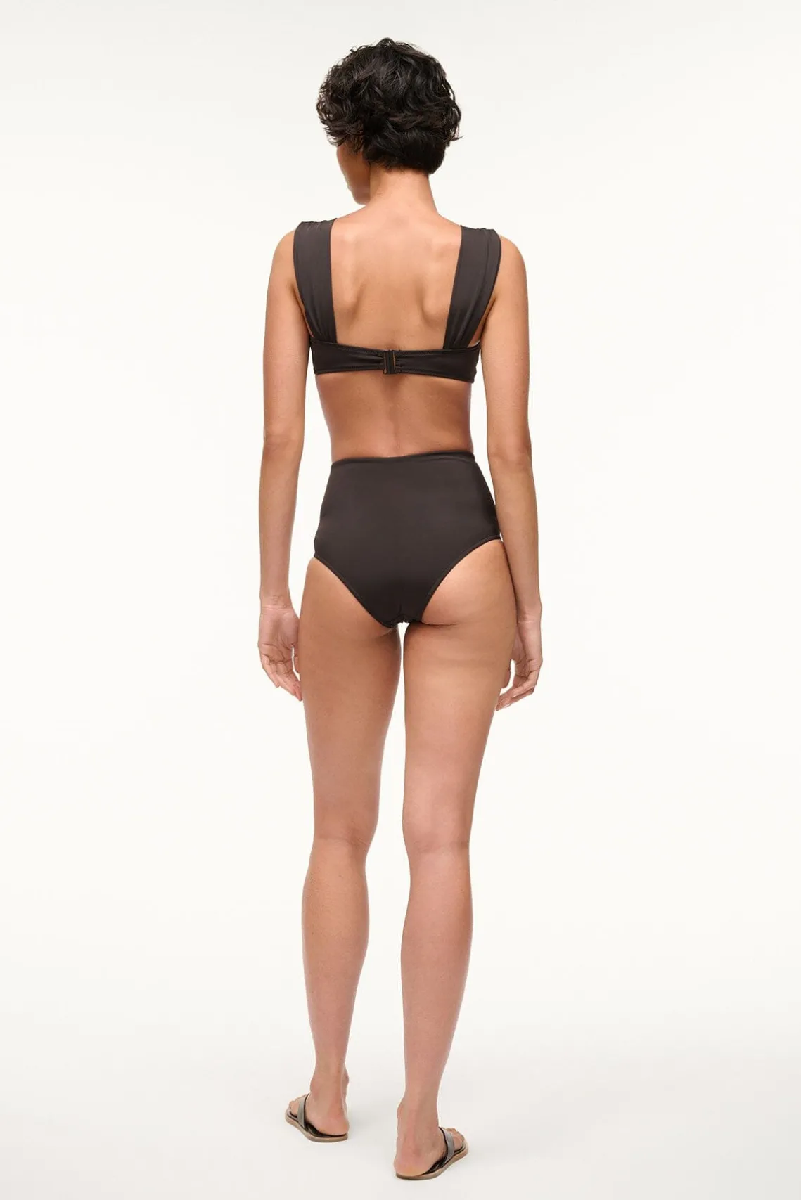 DECLAN HIGH RISE BIKINI BOTTOM BLACK