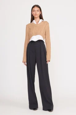 DUKE SWEATER  CAMEL WHITE