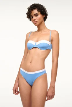 GEMMA BIKINI BOTTOM AZURE WHITE