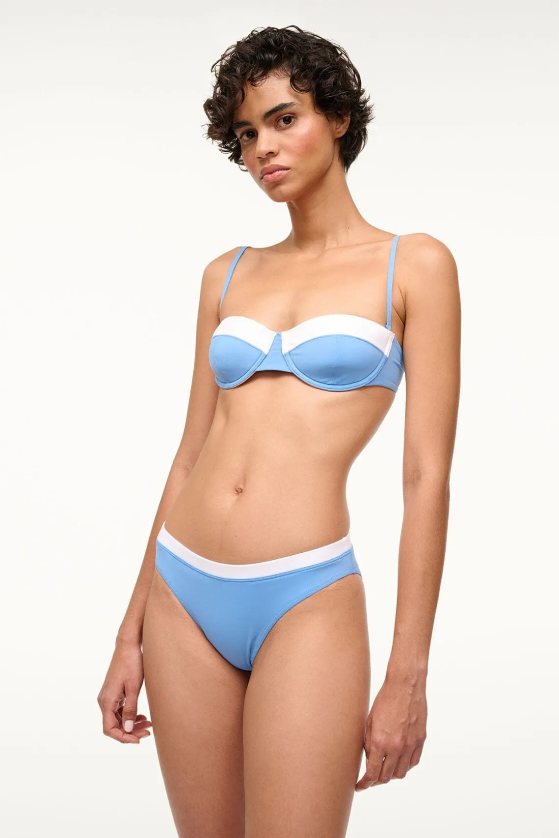 GEMMA BIKINI BOTTOM AZURE WHITE