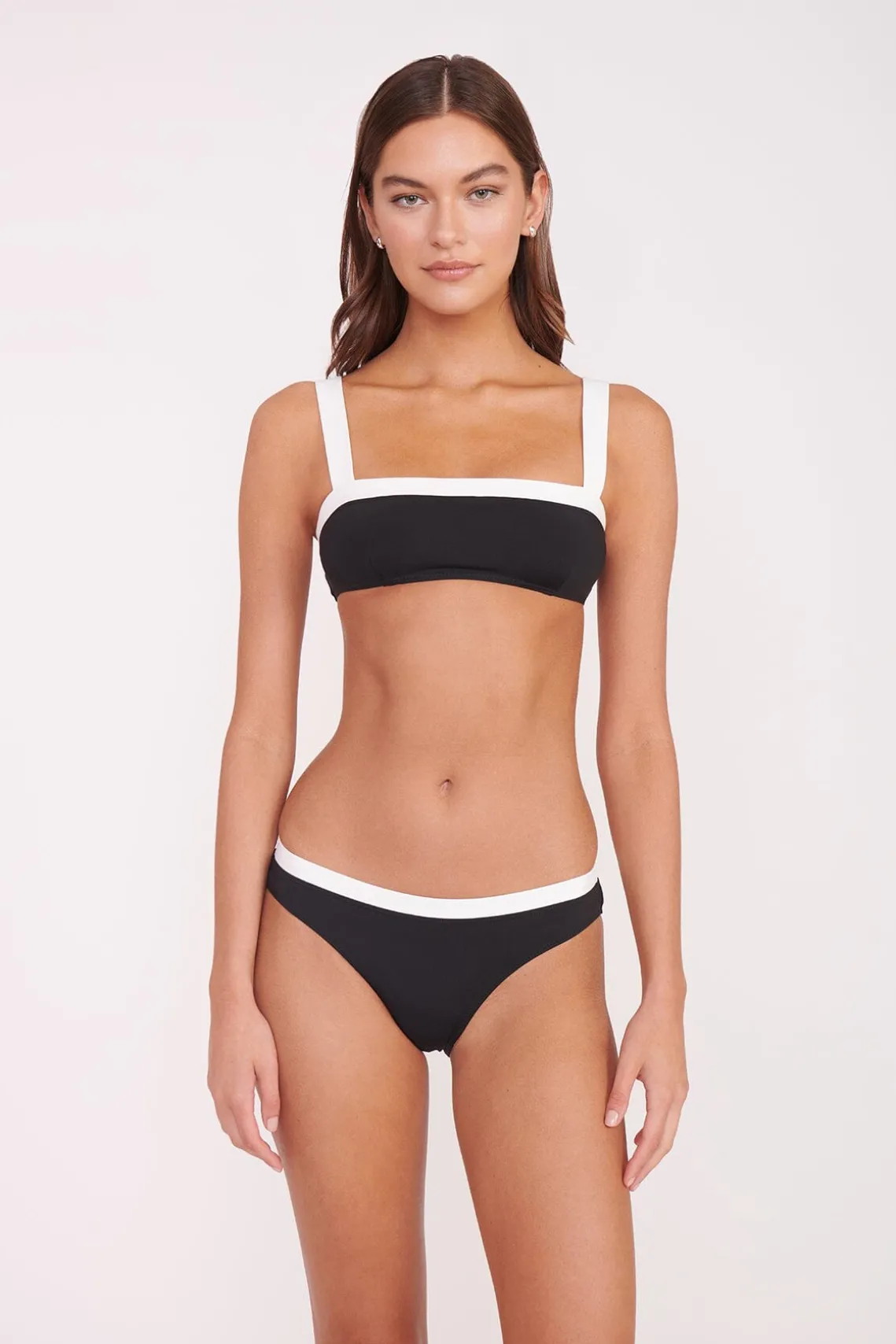 GEMMA BIKINI BOTTOM BLACK WHITE