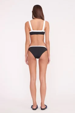 GEMMA BIKINI BOTTOM BLACK WHITE
