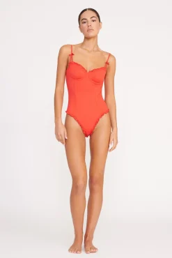 GOSSAMER ONE PIECE RED ROSE