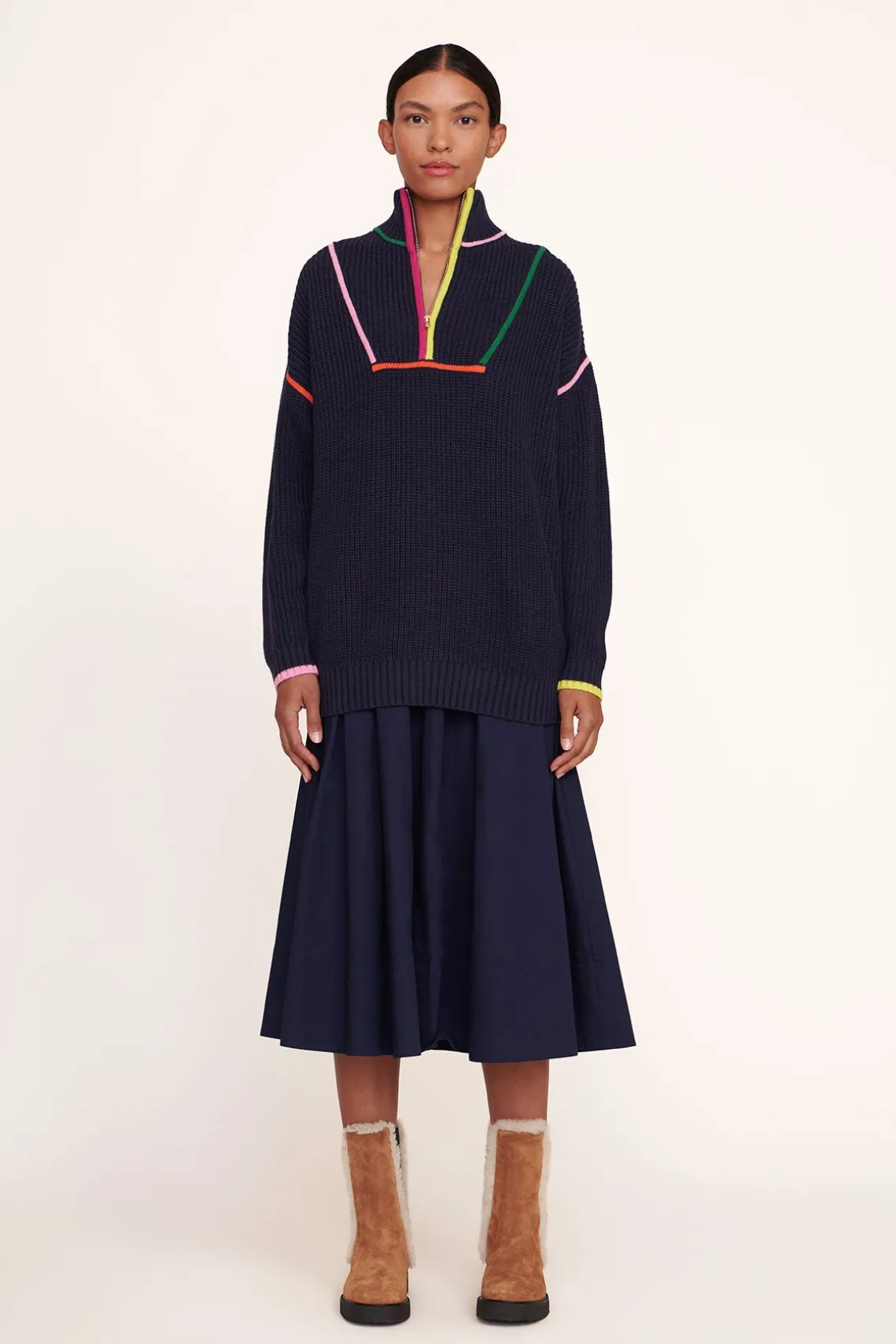HAMPTON SWEATER NAVY MULTI